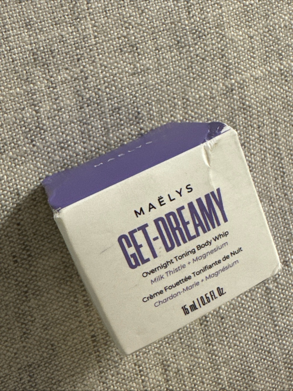 Maelys Get-Dreamy Overnight Toning Body Whip, Travel Size 0.5 fl oz, New!